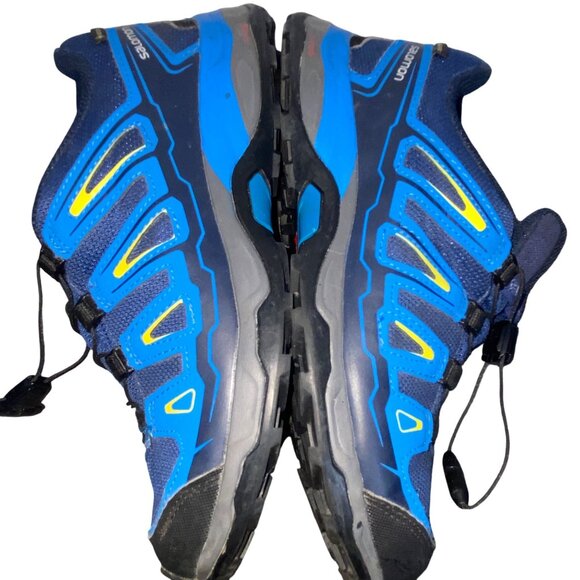 Salomon Junior XA Pro 3D CSWP Hiking Shoes Gore-Tex Waterproof Blue & Yellow low - Picture 10 of 14